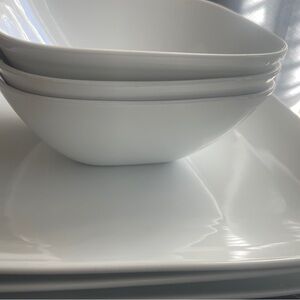 Better Homes And Gardens White Square Dinnerware Set